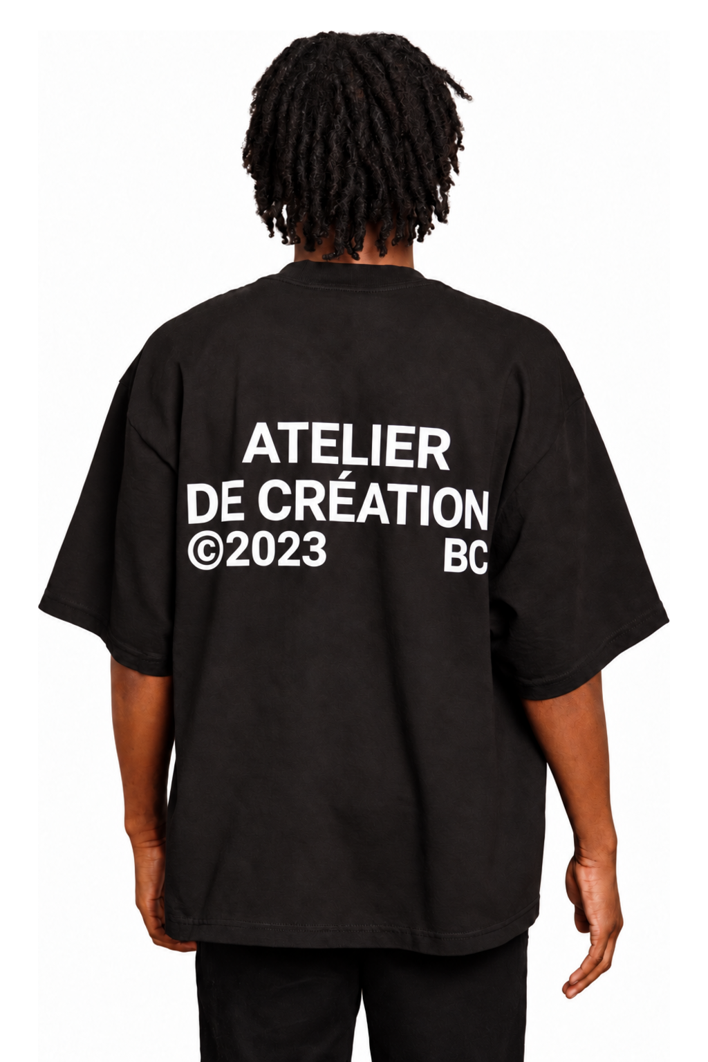 ATELIER DE CRÉATION T-SHIRT IN BLACK