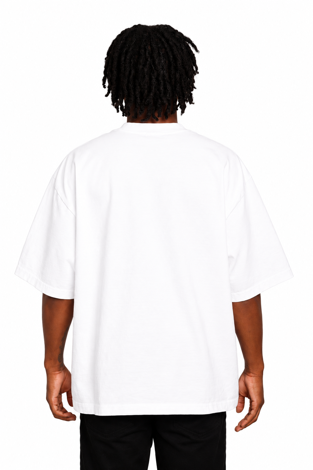 BODEGA LOGO FADE T-SHIRT IN WHITE