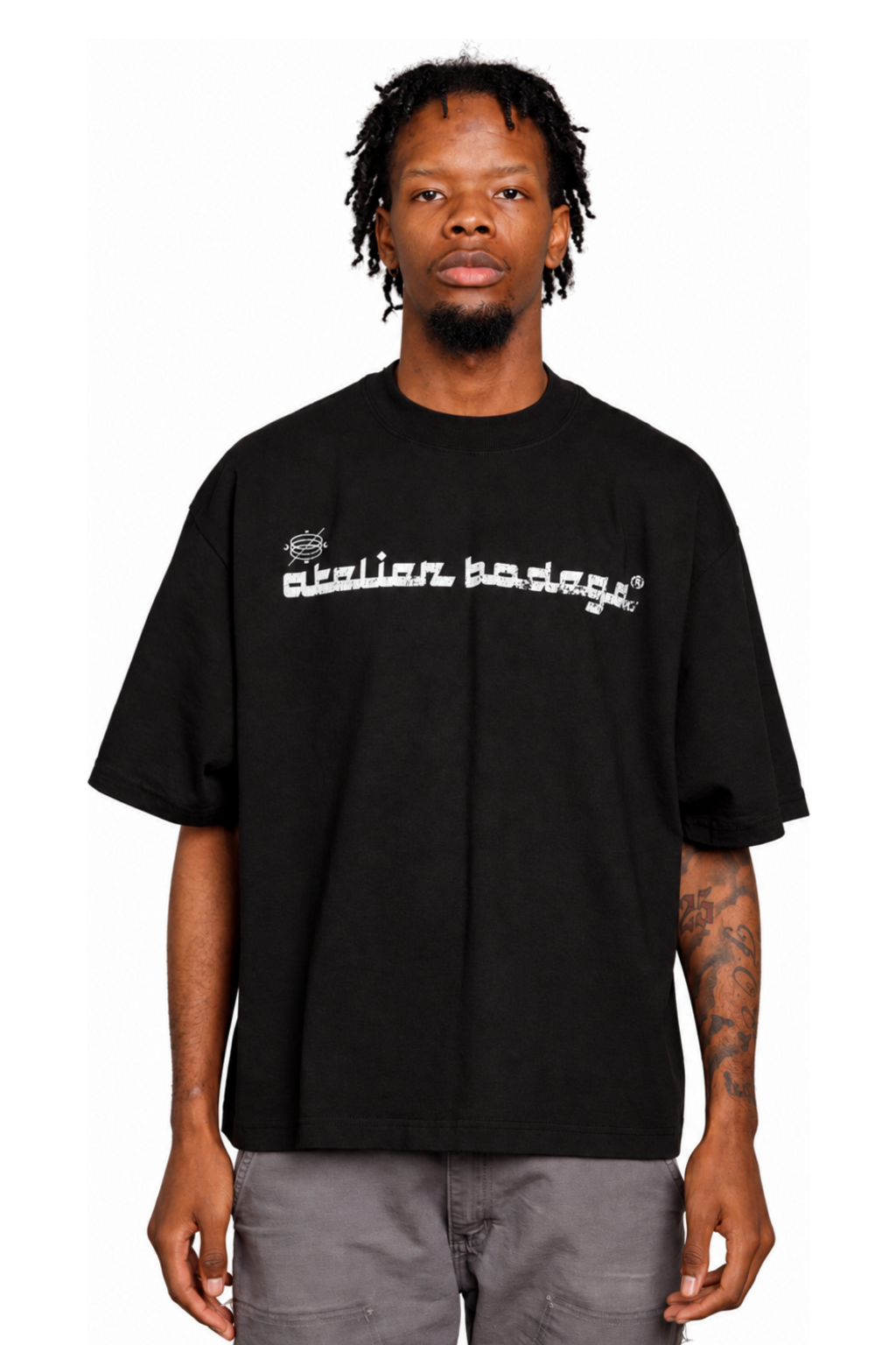ATELIER BODEGA T-SHIRT IN BLACK