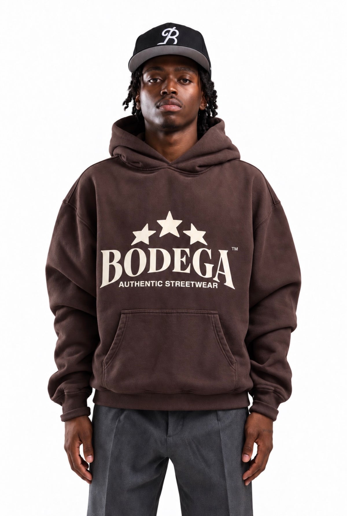 AUTHENTIC STARS HOODIE IN BROWN