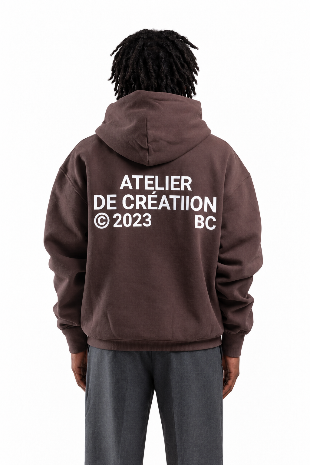 ATELIER DE CRÉATION HOODIE IN BROWN