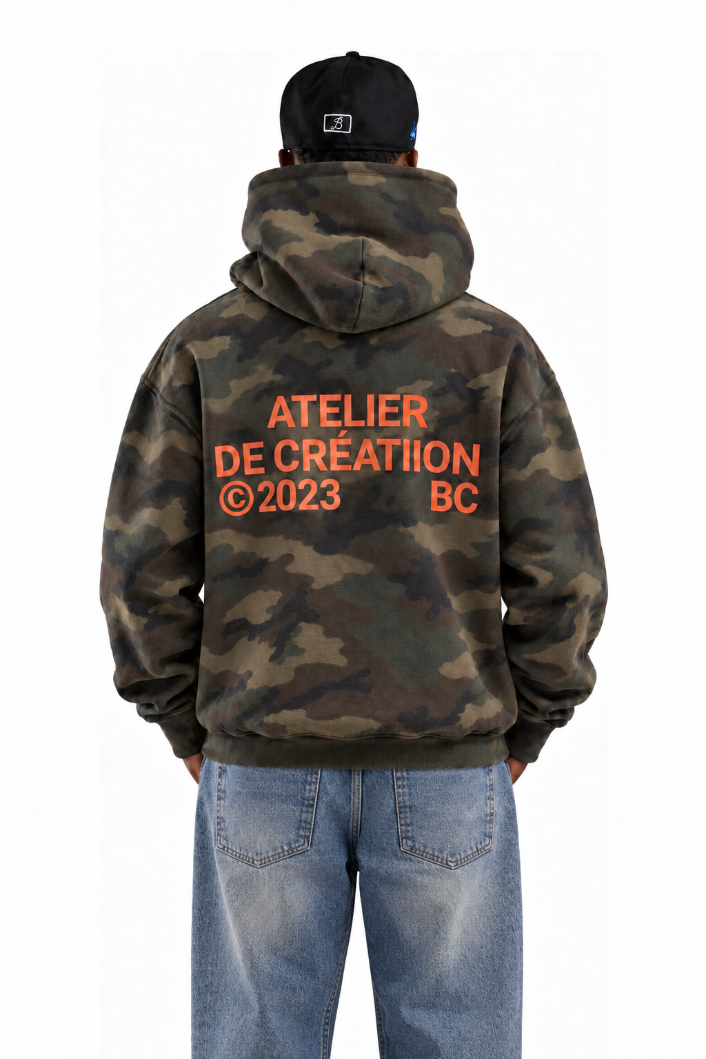 ATELIER DE CRÉATION HOODIE IN MILITARY